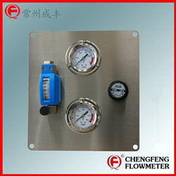 LZWB-1-M-RA-8-P purge set with metal tube flowmeter [CHENGFENG FLOWMETER] high accuracy permanent flow valve  stainless steel panel